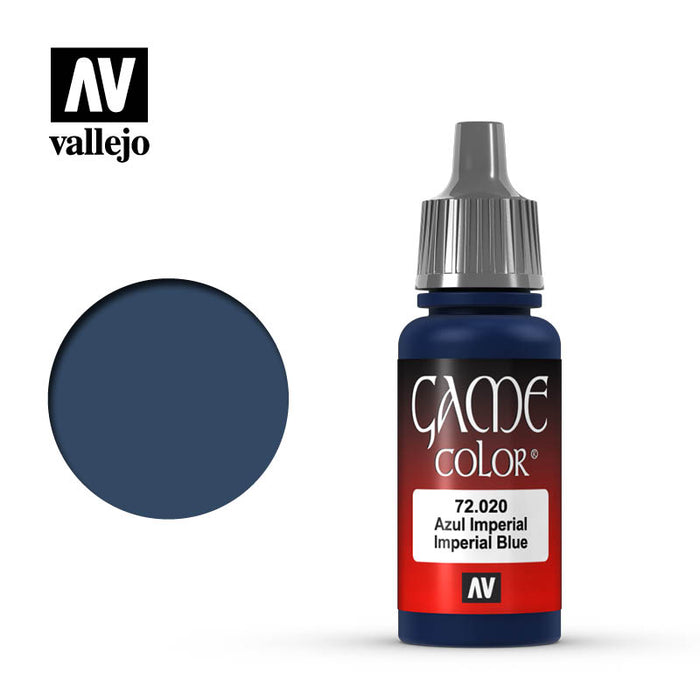 Vallejo 72020 Game Colour Imperial Blue 17ml Acrylic Paint