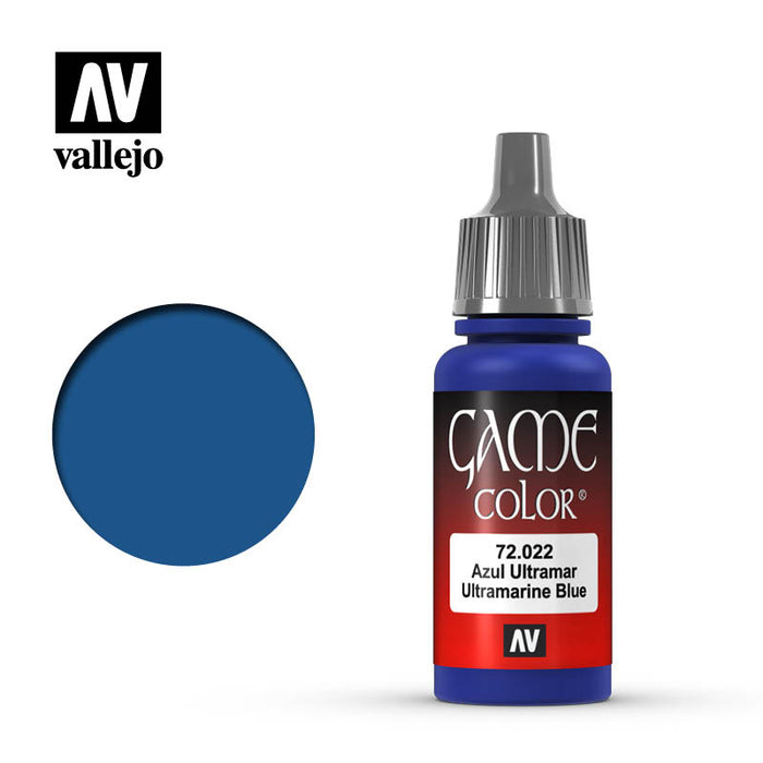 Vallejo 72022 Game Colour Ultramarine Blue 17ml Acrylic Paint