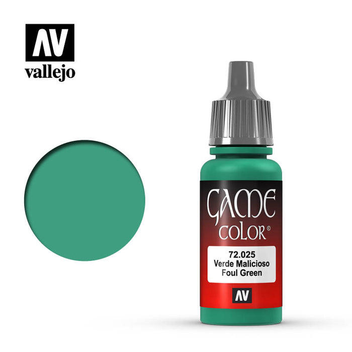 Vallejo 72025 Game Colour Foul Green 17ml Acrylic Paint