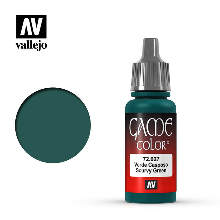 Vallejo 72027 Game Colour Scurvy Green 17ml Acrylic Paint