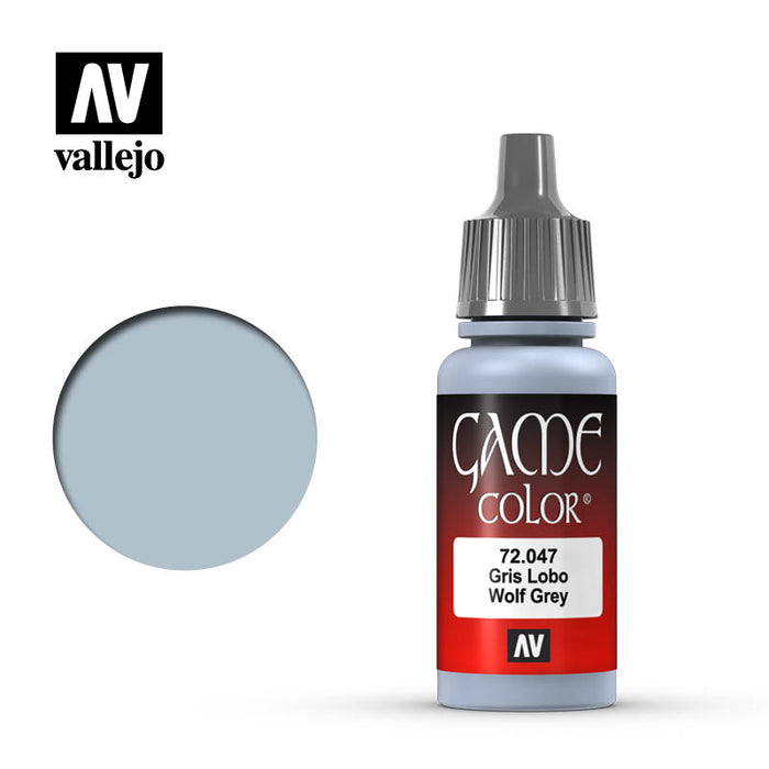Vallejo 72047 Game Colour Wolf Grey 17ml Acrylic Paint