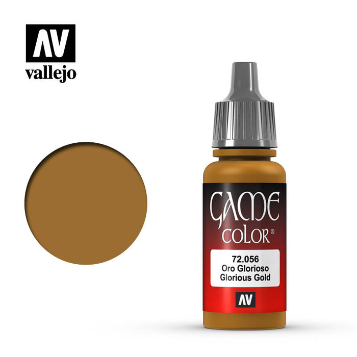 Vallejo 72056 Game Colour Glorious Gold 17ml Acrylic Paint