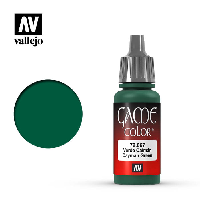 Vallejo 72067 Game Colour Cayman Green 17ml Acrylic Paint
