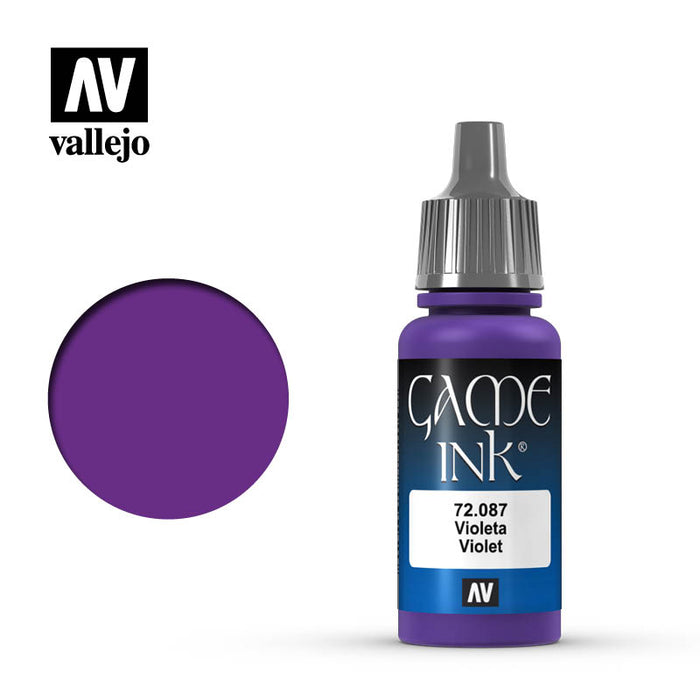 Vallejo 72087 Game Colour Ink Violet 17ml Acrylic Paint
