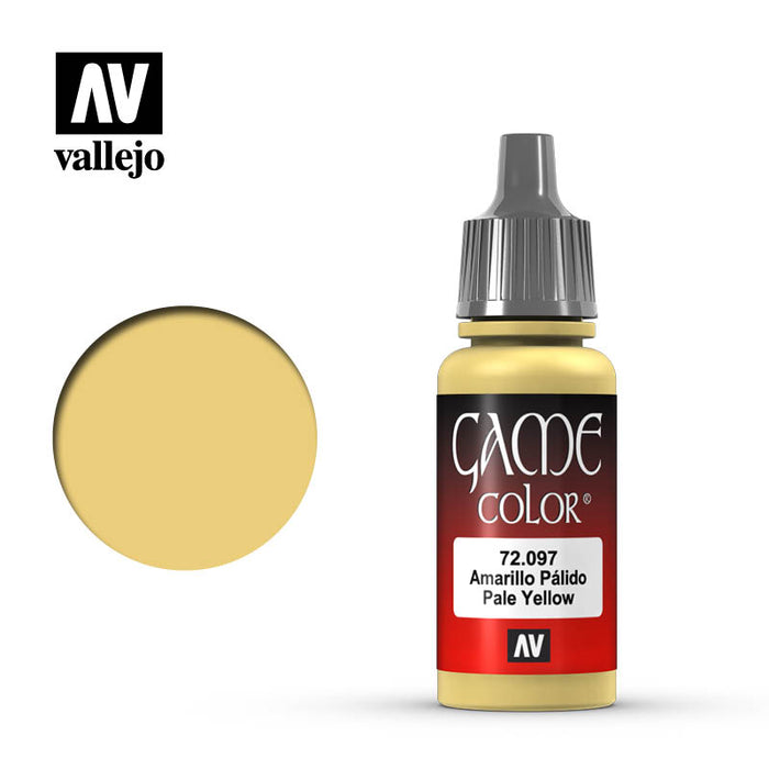 Vallejo 72097 Game Colour Pale Yellow 17ml Acrylic Paint