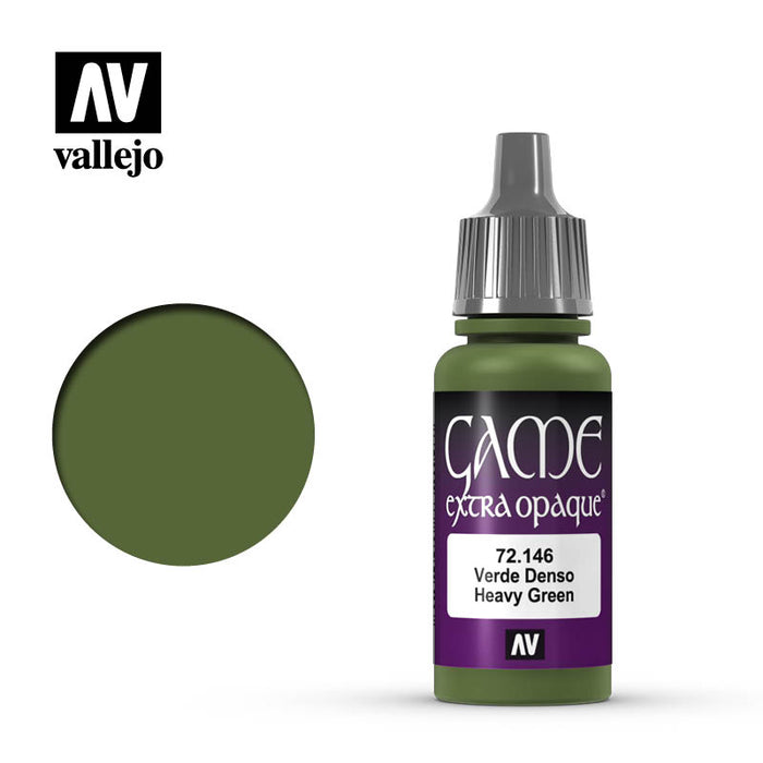 Vallejo 72146 Game Colour Extra Opaque Heavy Green 17ml Acrylic Paint
