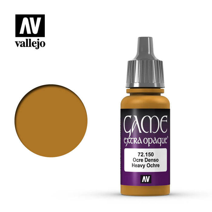 Vallejo 72150 Game Colour Extra Opaque Heavy Ochre 17ml Acrylic Paint