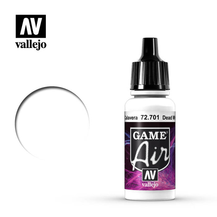Vallejo 72701 Game Air Dead White 17ml Acrylic Airbrush Paint