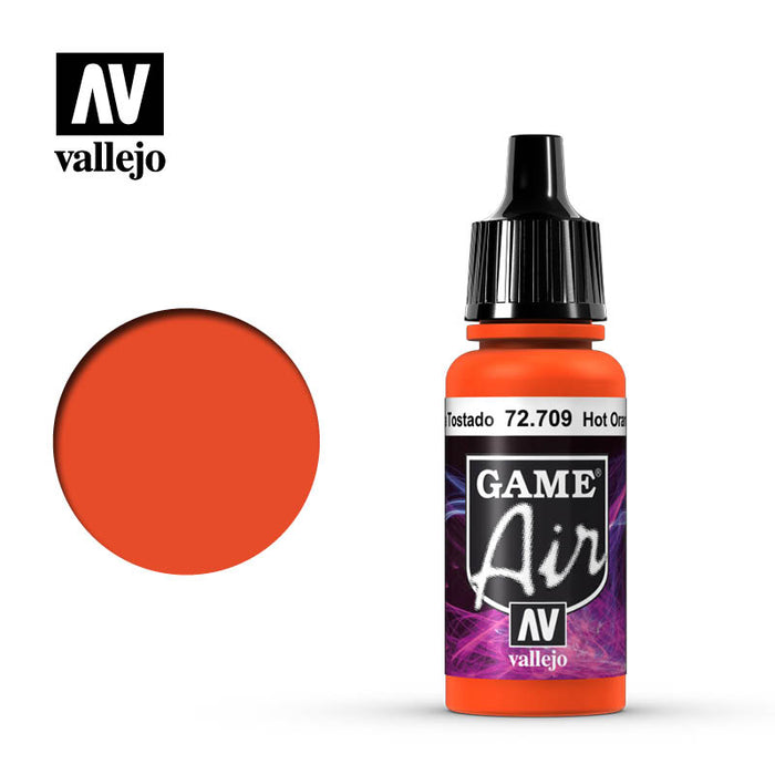 Vallejo 72709 Game Air Hot Orange 17ml Acrylic Airbrush Paint