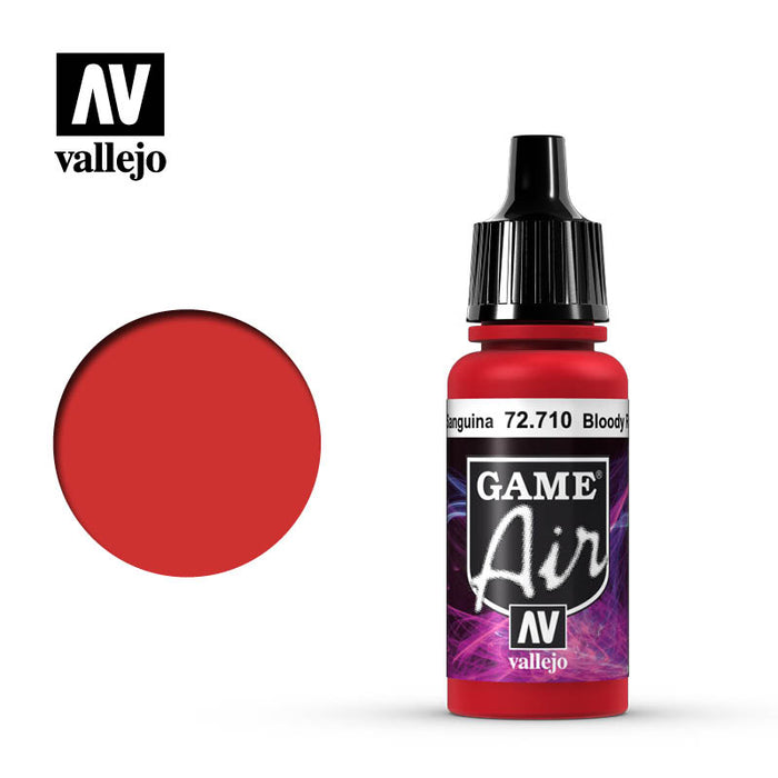 Vallejo 72710 Game Air Bloody Red 17ml Acrylic Airbrush Paint