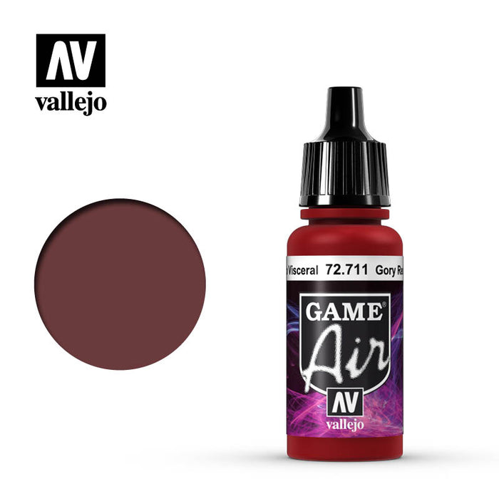 Vallejo 72711 Game Air Gory Red 17ml Acrylic Airbrush Paint