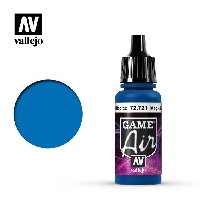Vallejo 72721 Game Air Magic Blue 17ml Acrylic Airbrush Paint