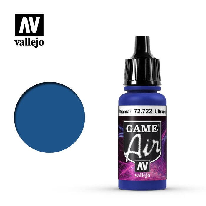 Vallejo 72722 Game Air Ultramarine Blue 17ml Acrylic Airbrush Paint