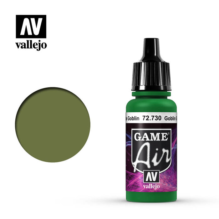 Vallejo 72730 Game Air Goblin Green 17ml Acrylic Airbrush Paint