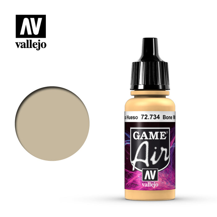 Vallejo 72734 Game Air Bone White 17ml Acrylic Airbrush Paint