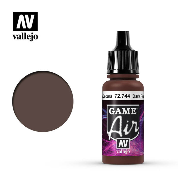 Vallejo 72744 Game Air Dark Fleshtone 17ml Acrylic Airbrush Paint