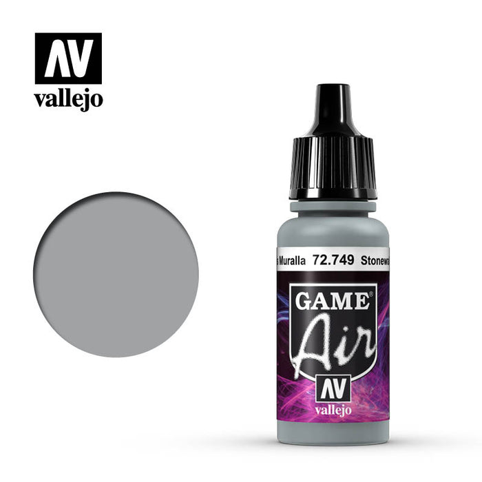 Vallejo 72749 Game Air Stonewall Grey 17ml Acrylic Airbrush Paint