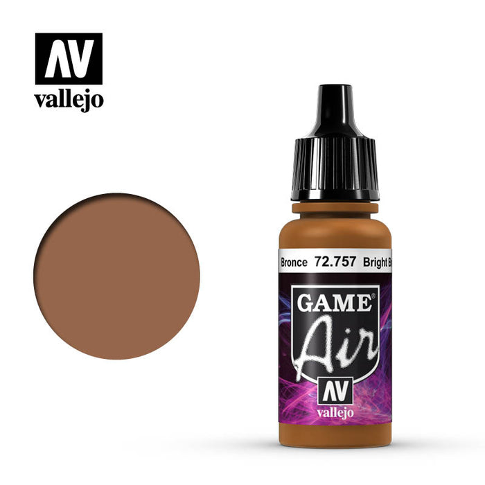 Vallejo 72757 Game Air Bright Bronze 17ml Acrylic Airbrush Paint