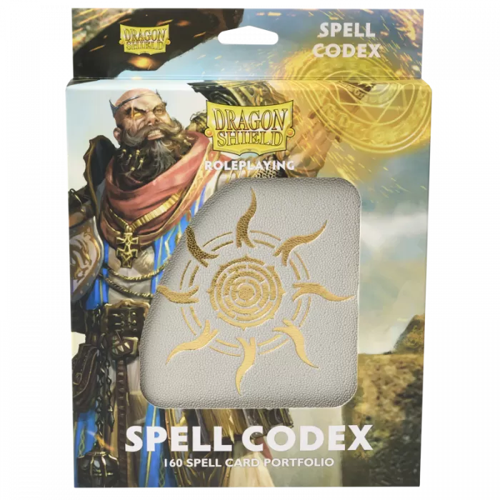 Dragon Shield Spell Codex - Ashen White