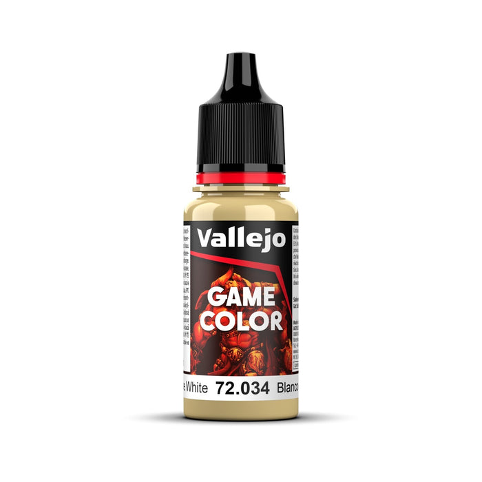 Vallejo 72034 Game Colour Bone White 18ml Acrylic Paint