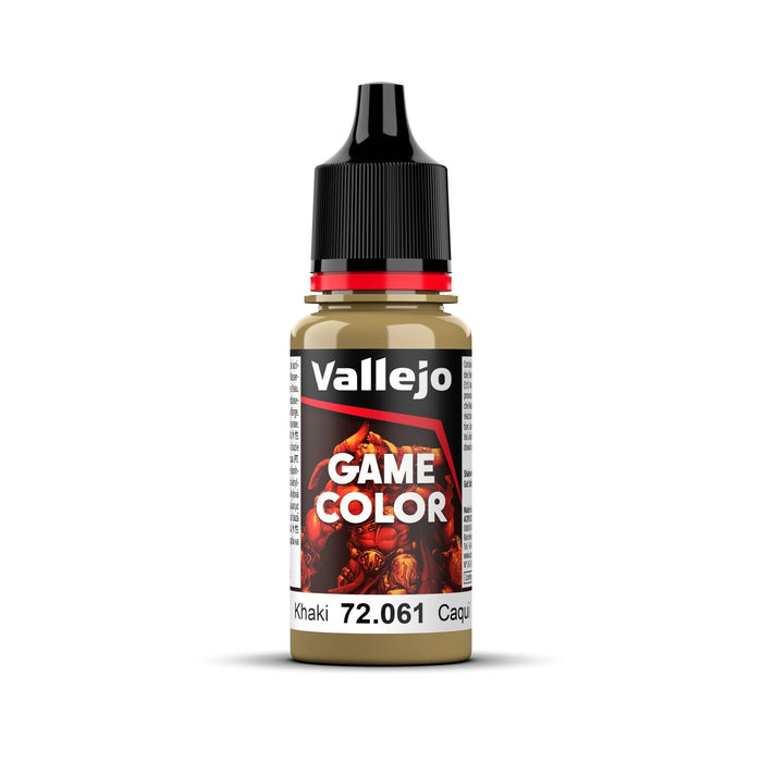 Vallejo 72061 Game Colour Khaki 18ml Acrylic Paint