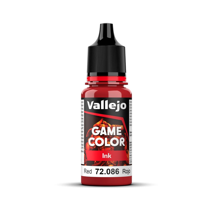Vallejo 72086 Game Colour Ink Red 18ml Acrylic Paint