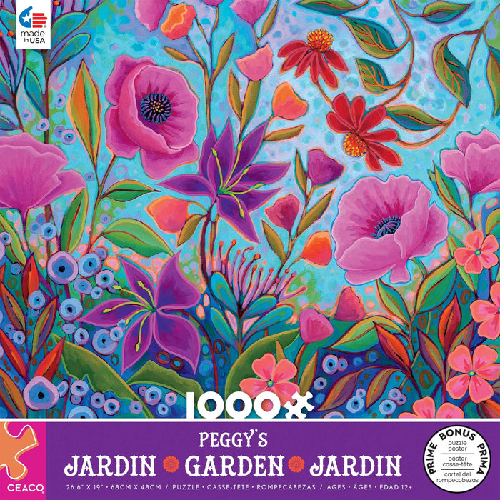 Peggy's Garden - Colorful Conversation - 1000 pieces