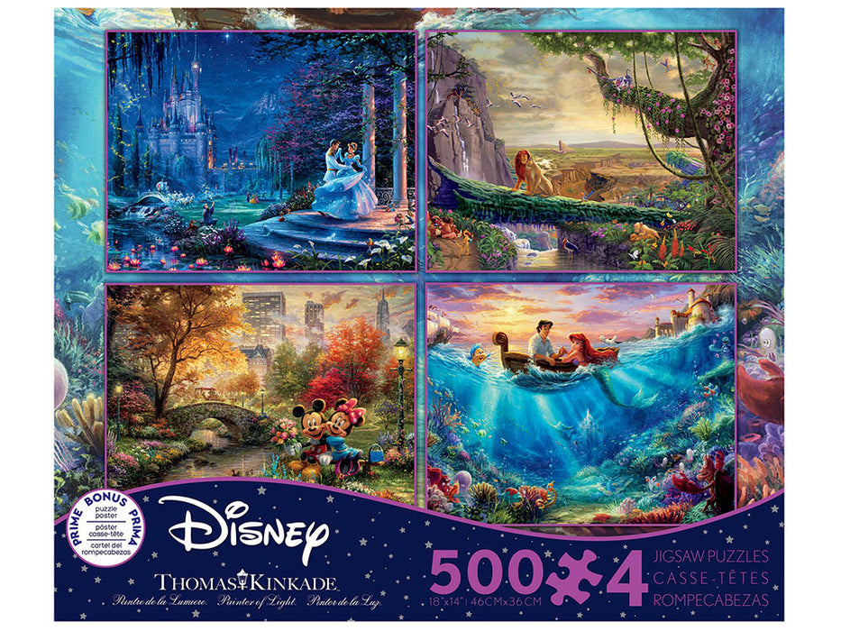 Kinkade Disney Series D - 500 pieces 4-in-1