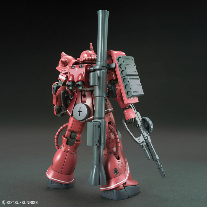 Bandai HG 1/144 MS-06S Zaku II Principality of Zeon Char Aznable Mobile Suit Red