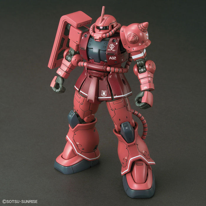 Bandai HG 1/144 MS-06S Zaku II Principality of Zeon Char Aznable Mobile Suit Red