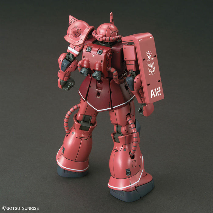 Bandai HG 1/144 MS-06S Zaku II Principality of Zeon Char Aznable Mobile Suit Red