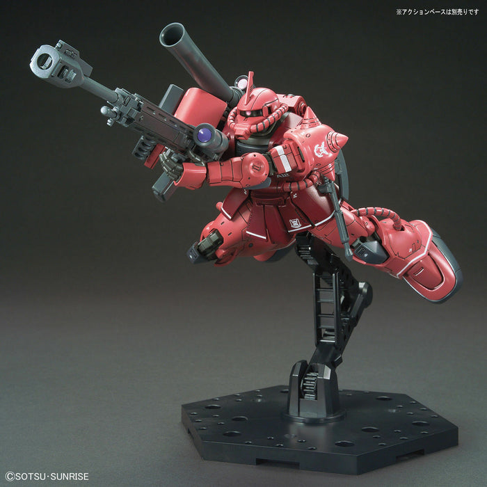 Bandai HG 1/144 MS-06S Zaku II Principality of Zeon Char Aznable Mobile Suit Red