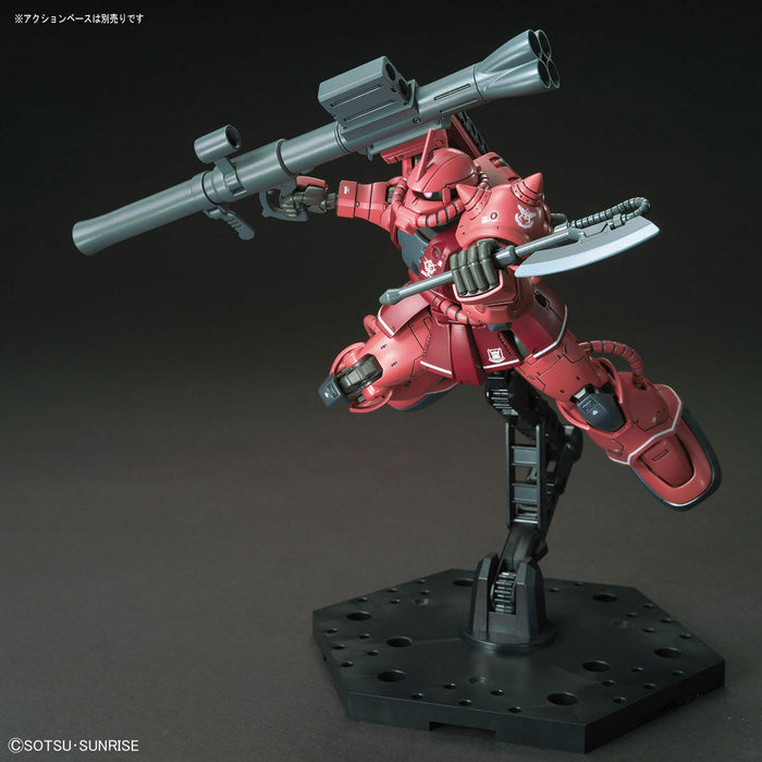 Bandai HG 1/144 MS-06S Zaku II Principality of Zeon Char Aznable Mobile Suit Red