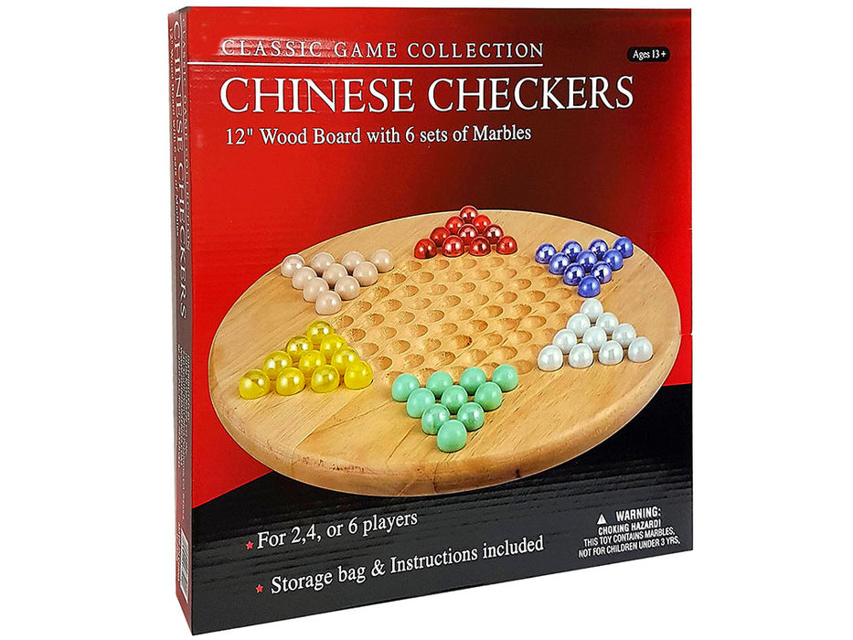 Chinese Checkers - Wood with Marbles