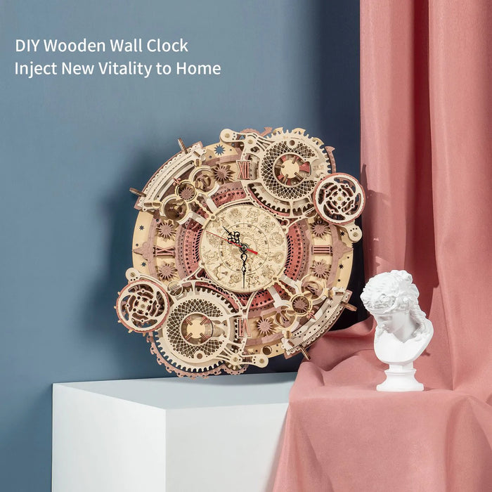 Zodiac Wall Clock Time Engine