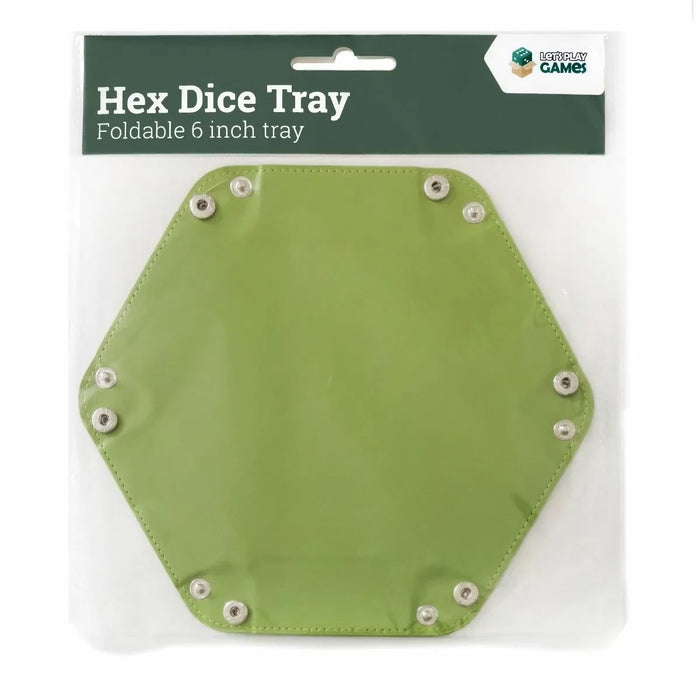 Hex Dice Tray 6" - Green