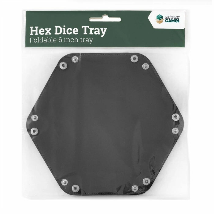 Hex Dice Tray 6" - Black