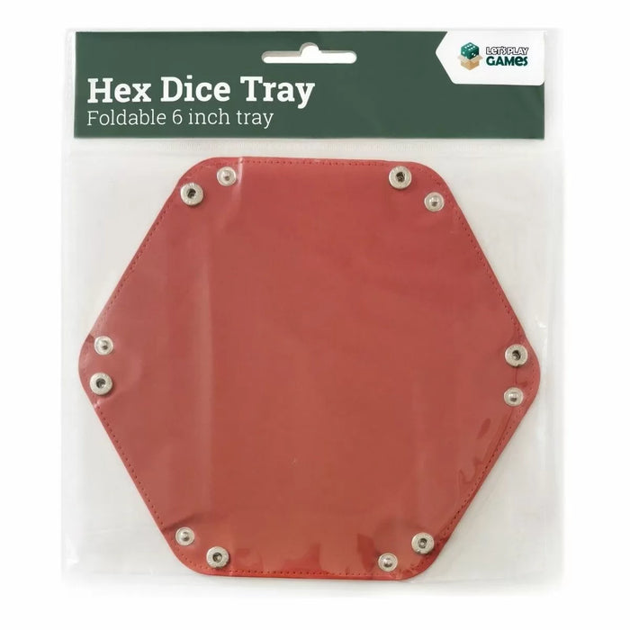 Hex Dice Tray 6" - Red