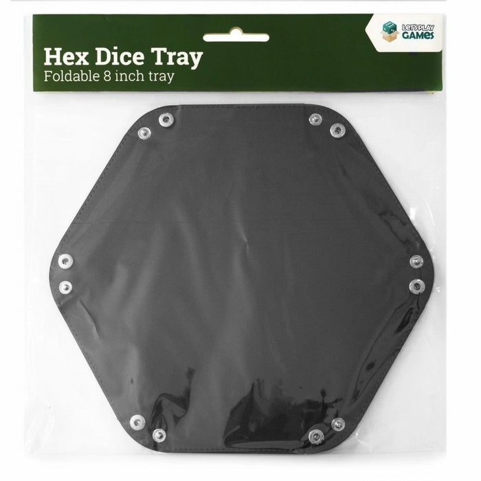 Hex Dice Tray 8" - Black