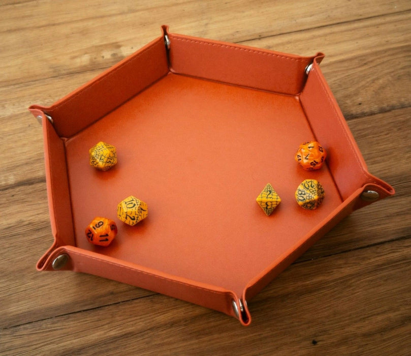 Hex Dice Tray 8" - Red