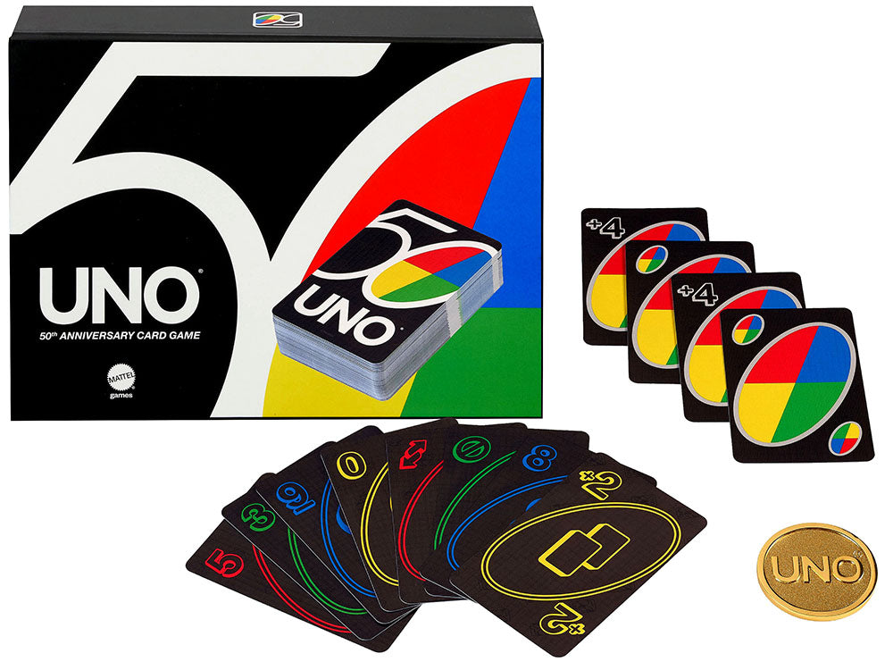 Mattel Uno Premium 50th Anniversary Edition Matching Card Game