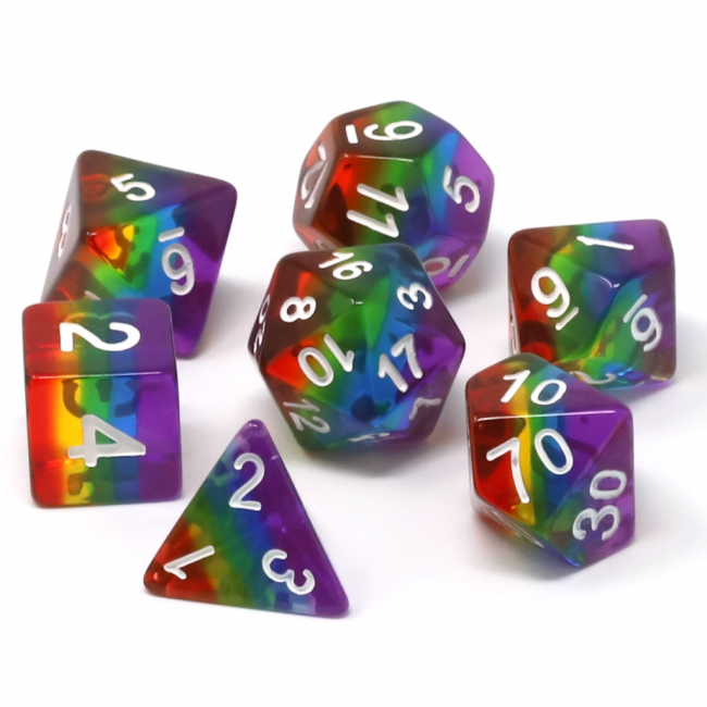 DHD 7-Die Set: Prismatic Rainbow