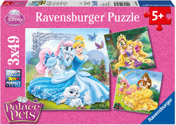 Ravensburger - Disney Belle Cinderella Rapunzel 3 x 49 pieces