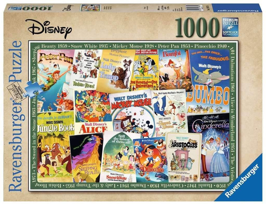 Ravensburger - Disney Vintage Movie Posters Puzzle 1000 pieces