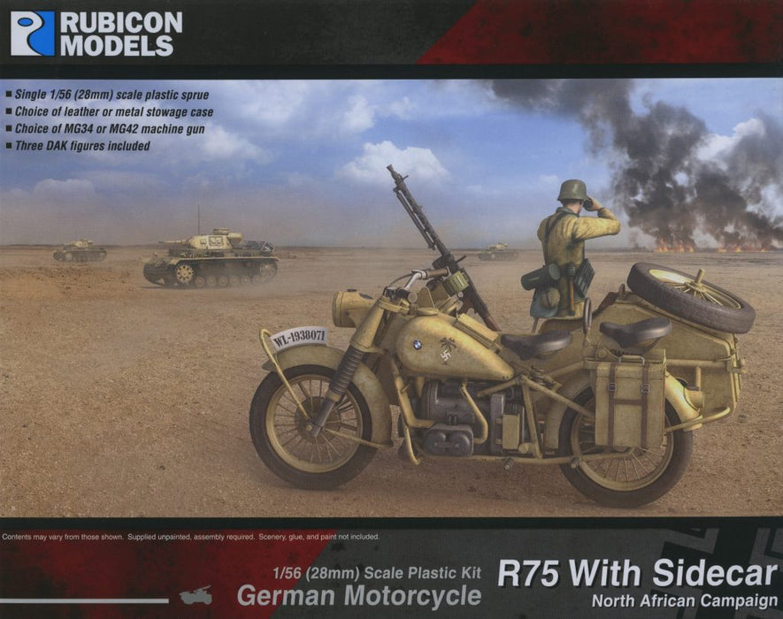 German R75 Motorcycle w Sidecar - DAK