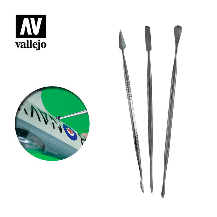 Vallejo T02002 Tools Set of 3 s/s Carvers