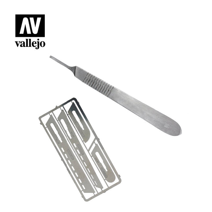 Vallejo T06001 Tools Saw set #1 with scalpel handle #4