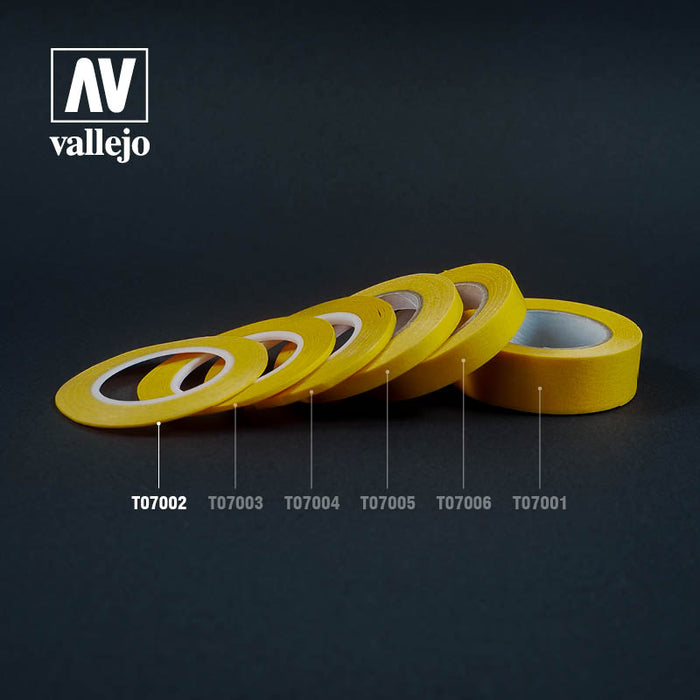 Vallejo T07002 Tools Precision Masking Tape 1mmx18m - Twin Pack