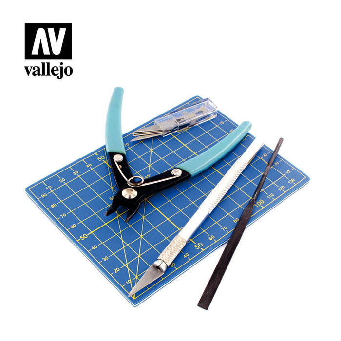 Vallejo T11001 Tools 9pc Plastic Modelling Tool set