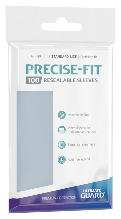 UG - Precise Fit Resealable Standard Transparent Sleeves (100)